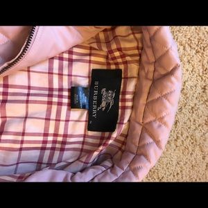 Lavender Burberry quilted jacket